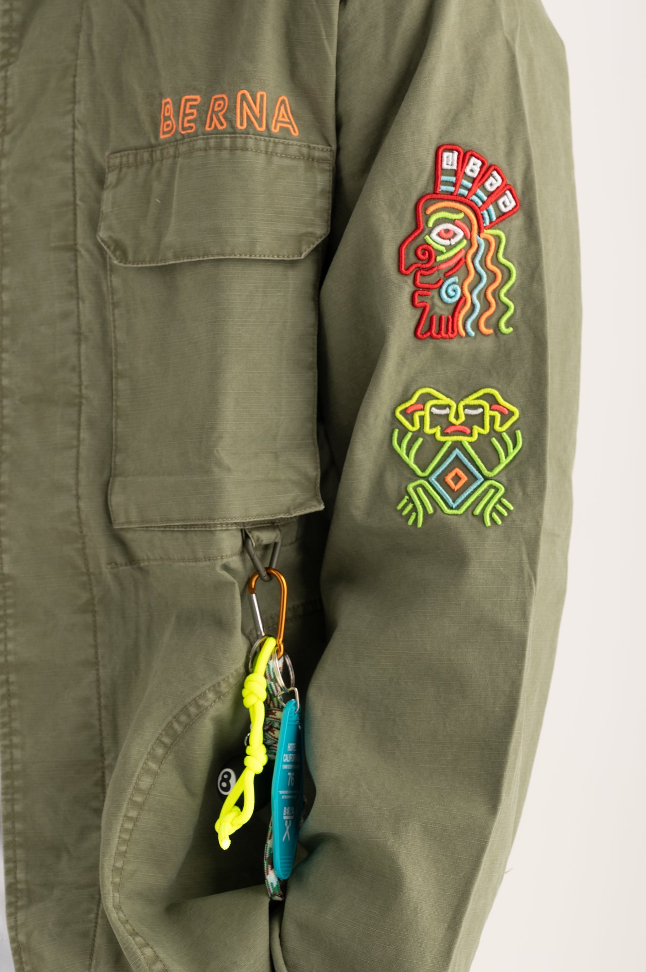 Overshirt ricami aztechi