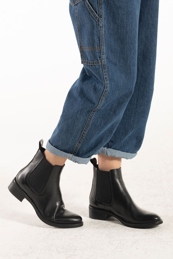 Botines de piel